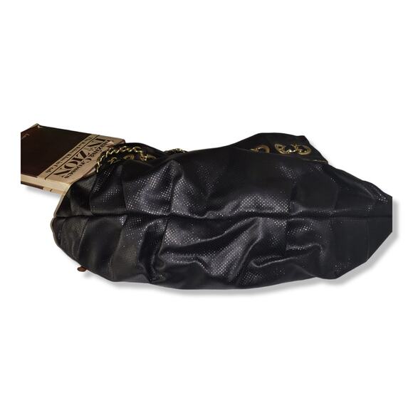 Rampage Tote with Zippered Pockets, Gold and Black Tassels - Picture 3 of 8